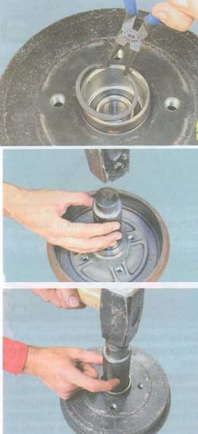Снятие и установка подшипника ступицы заднего колеса Рено Логан