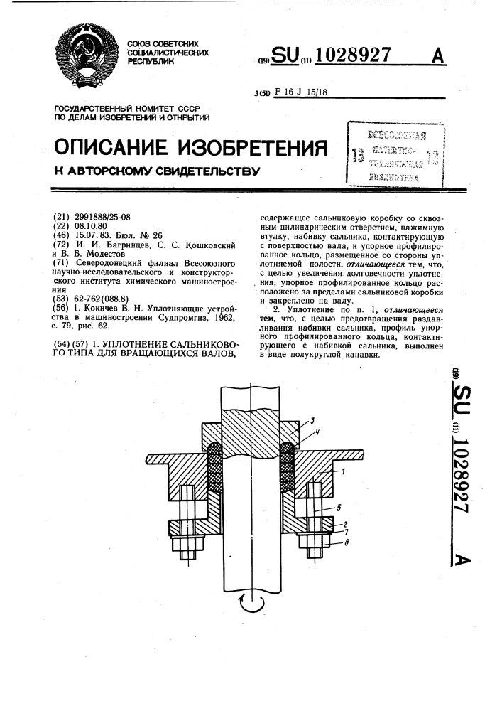 Способы набивки сальниковой набивки