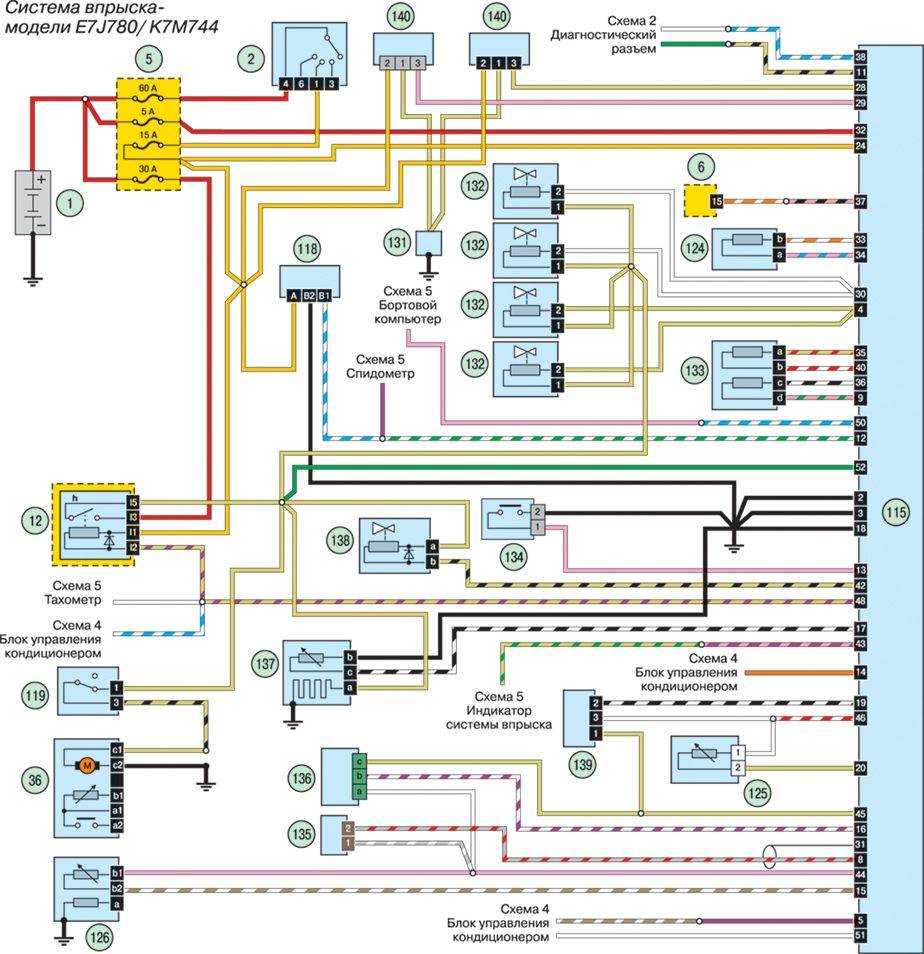 Электросхема renault logan — схема электрооборудования