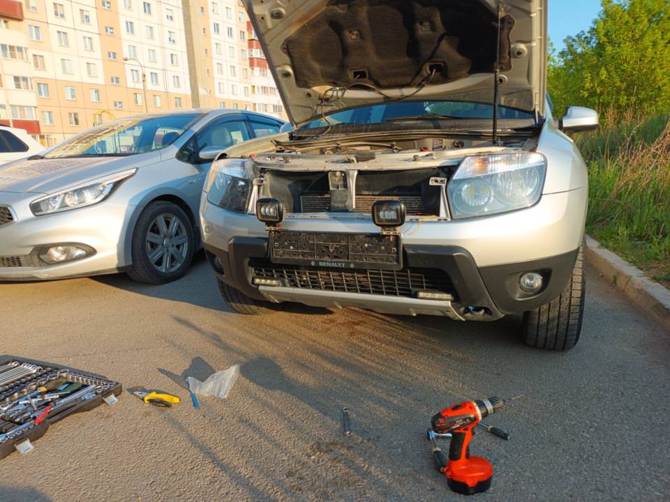 Замена фар дастера своими руками