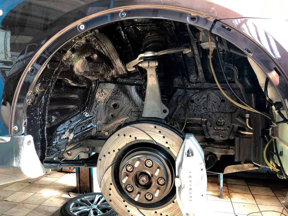 Шумоизоляция колесных арок автомобиля своими руками