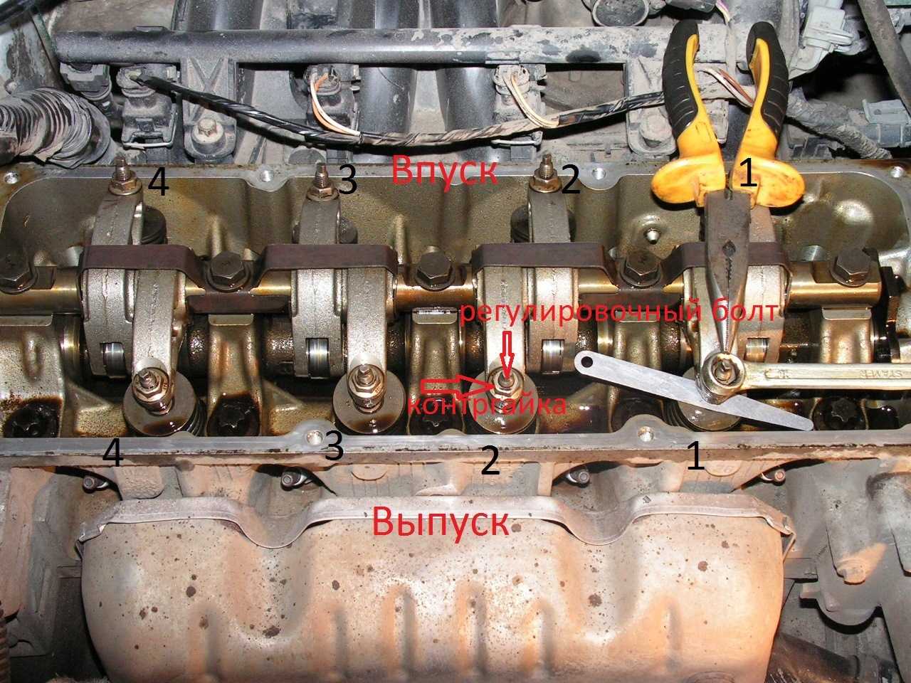 Регулировка клапанов на двигателе k7j автомобиля рено логан