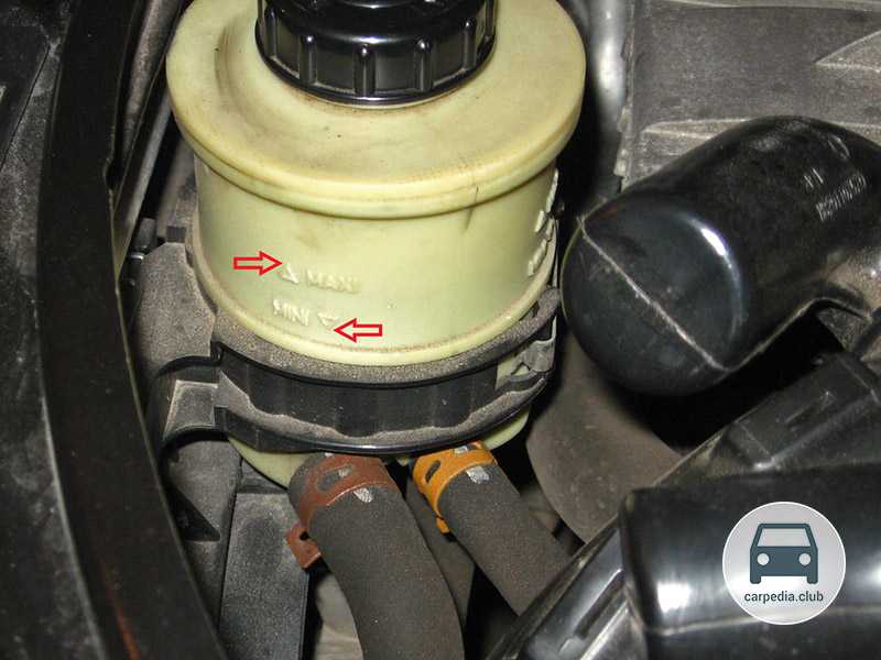 Масло в гур renault duster, проверка уровня жидкости в бачке гидроусилителя рулевого управления renault duster 2010