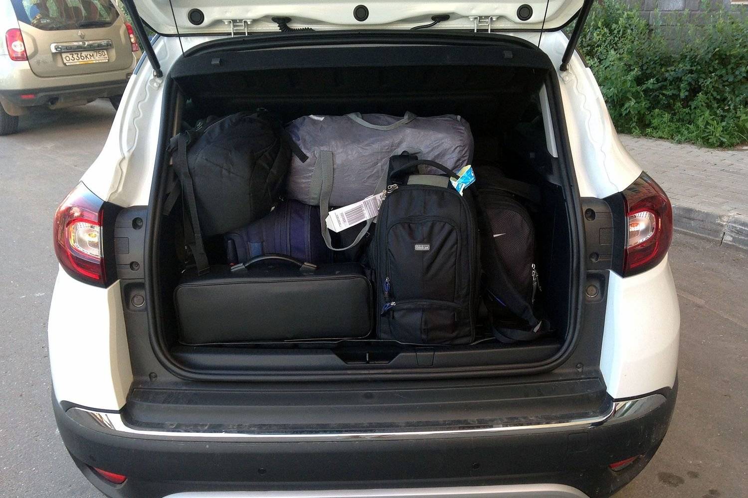 Объём багажника рено каптур: размер в см, фото, видео