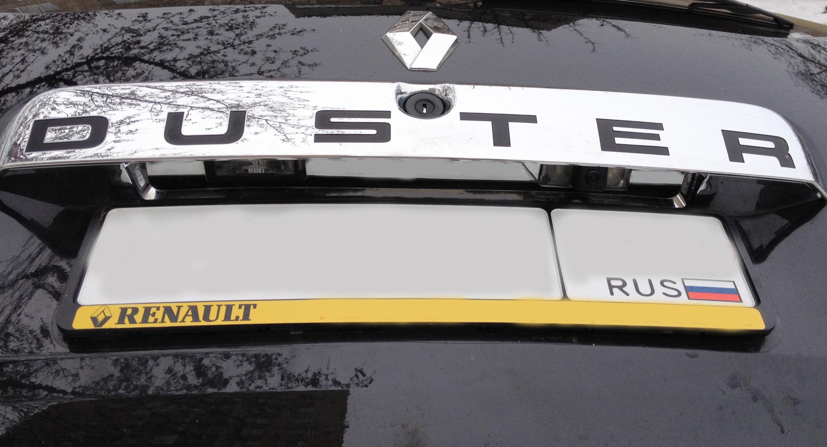 Как установить камеру заднего вида на Renault Duster