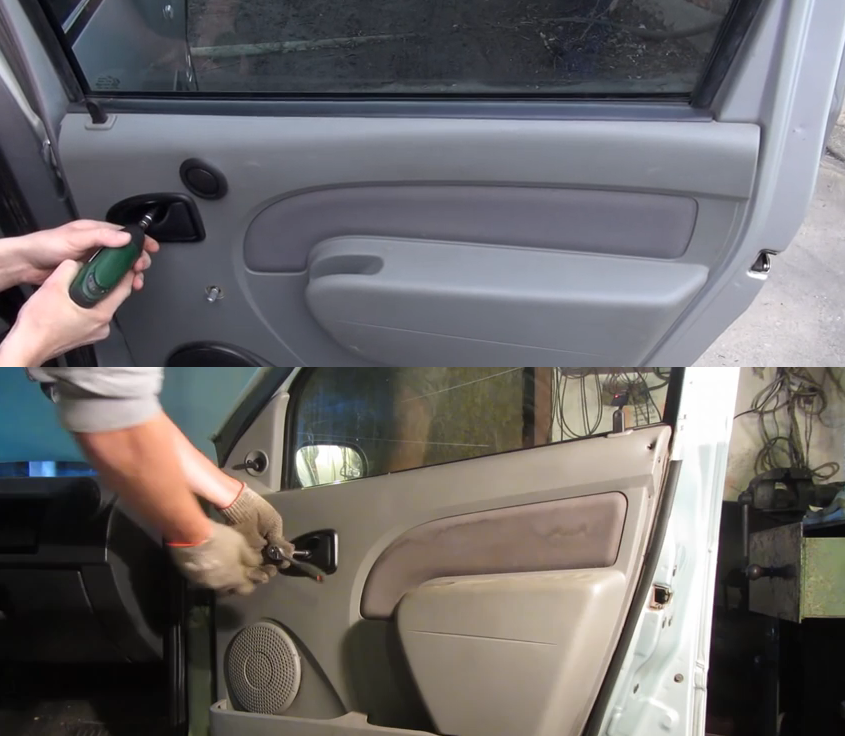 Как снять обшивку задней и передней двери на рено логан: видео и фото - за рулем