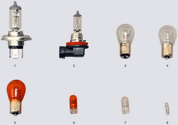 Замена лампочек (замена ламп фар, поворотников, габаритов и стоп-сигнала)