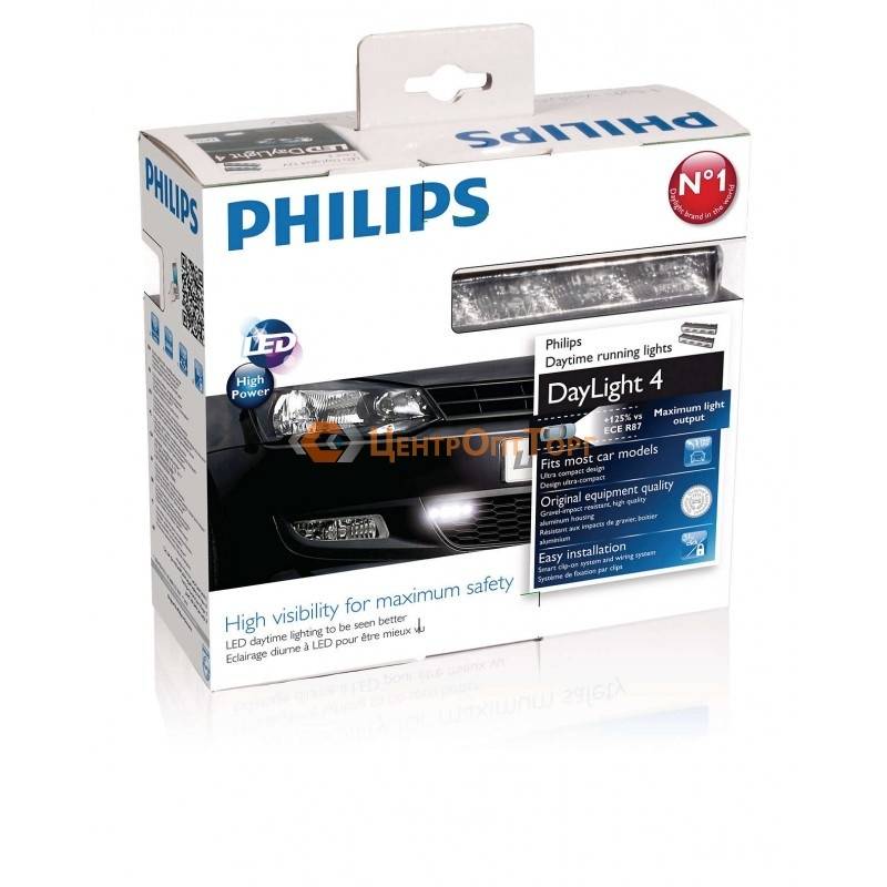 Дневные ходовые огни Philips LED Daytime lights DayLight 4 для Renault Duster