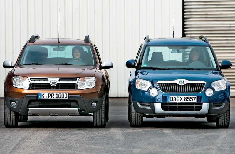 Skoda Yeti и Renault Duster