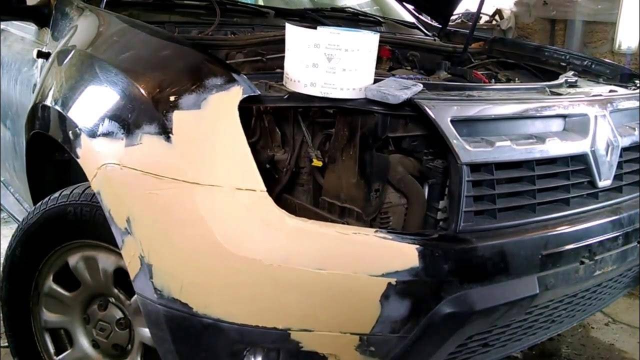 Ремонт бампера автомобиля своими руками: фото, видео