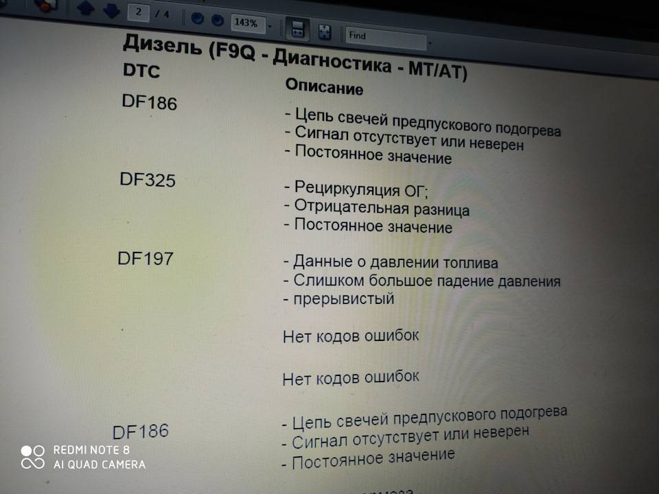 Расшифровка и исправление ошибок df080, df119, p0010 a, df624, df025 на renault megane 2