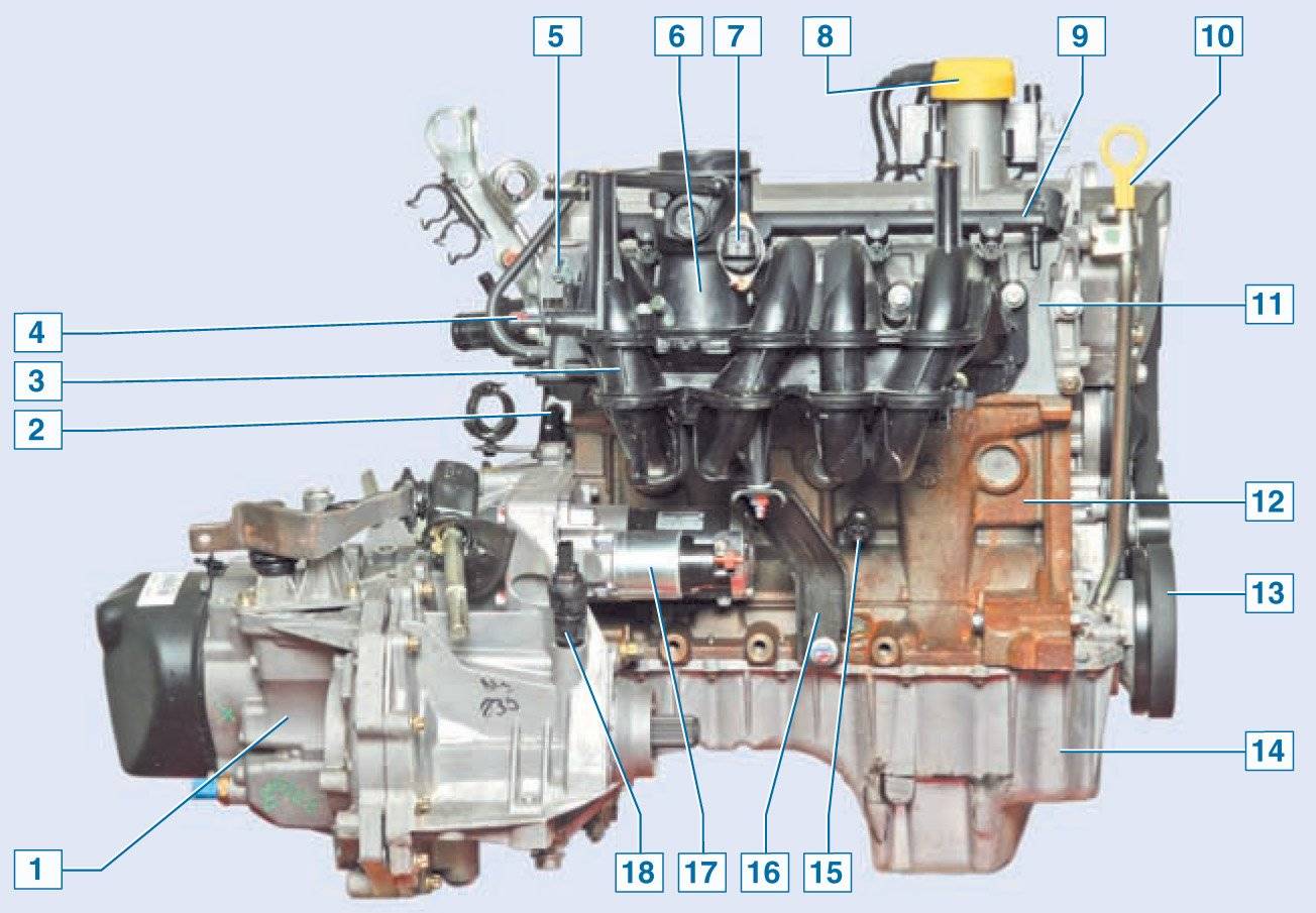 Замена прокладки поддона картера двигателя 1,4-1,6(8v)