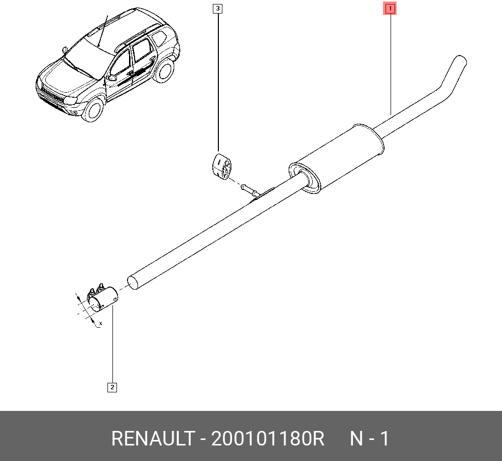 Система выпуска отработавших газов | renault duster 2011 1,6-2,0-1,5 dci | руководство renault