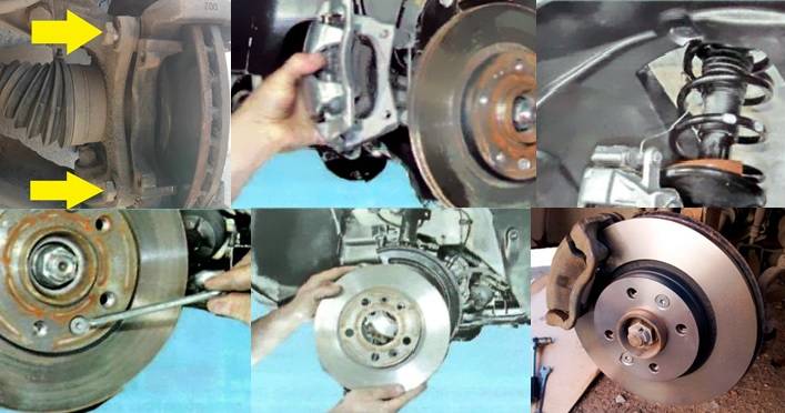 Замена передних тормозных колодок на рено дастер: фото и видео
