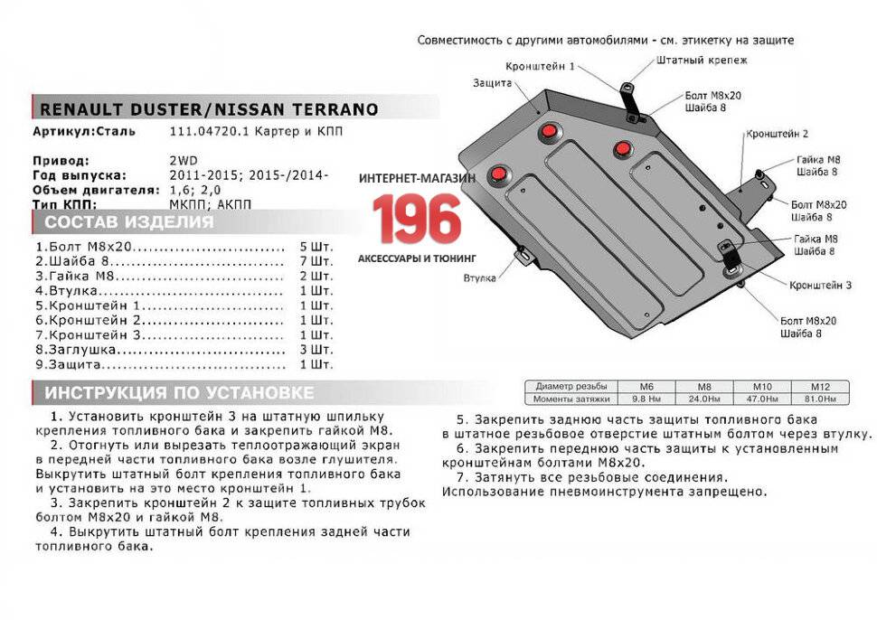 Рено дастер объем топливного бака в 1.6 и 2.0