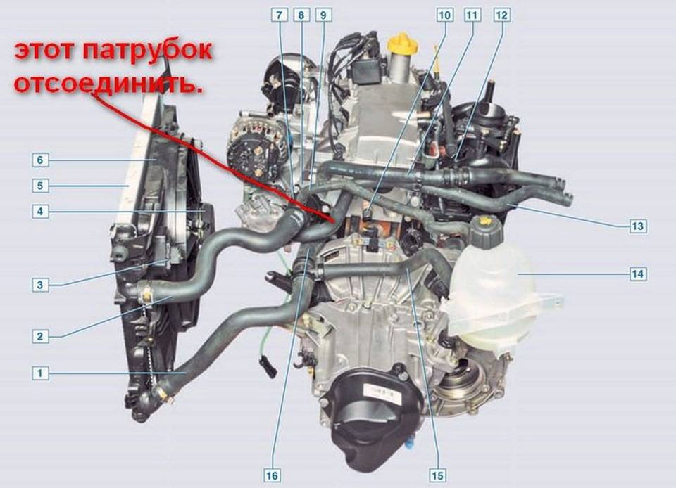 Система охлаждения двигателя 1,6 (16v) | renault | руководство renault