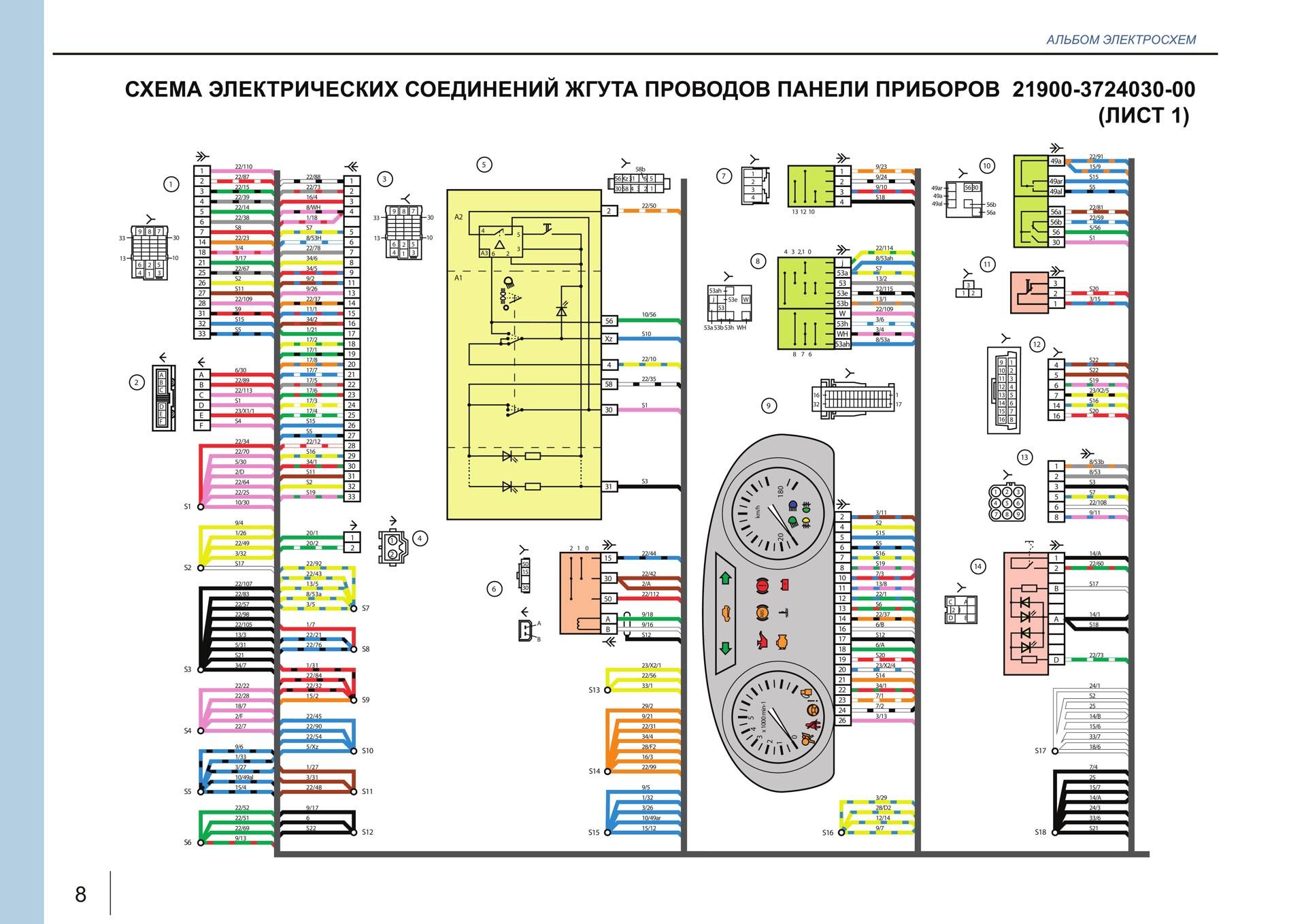 Lada largus и его модификации альбом электросхем