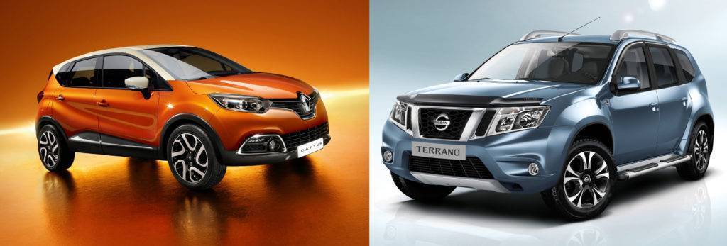 Renault duster vs nissan terrano: найдите 10 отличий