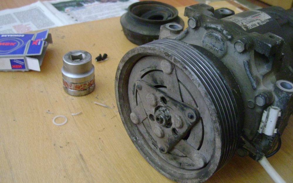 Снятие и ремонт компрессора кондиционера hyundai solaris