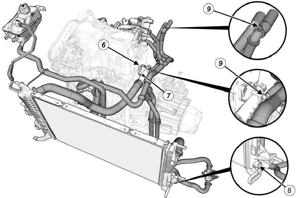 Рено дастер система охлаждения двигателя схема