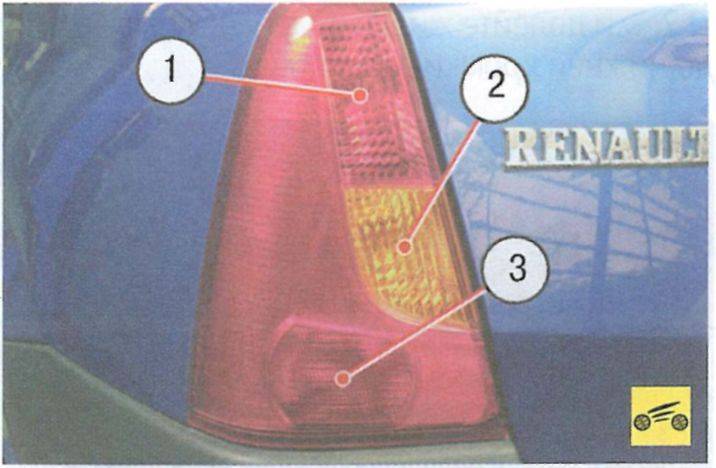 Задний фонарь рено логан 1: замена ламп, как поменять фонарь
