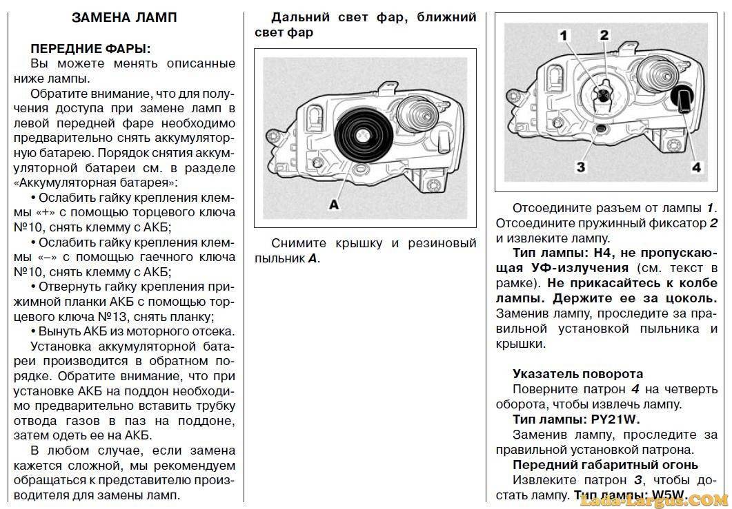 Замена лампы ближнего света лада ларгус avto-melvin.ru