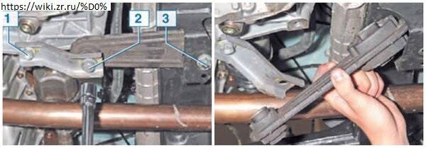 Замена опор силового агрегата двигателя 1,6 (16v) рено логан, сандеро